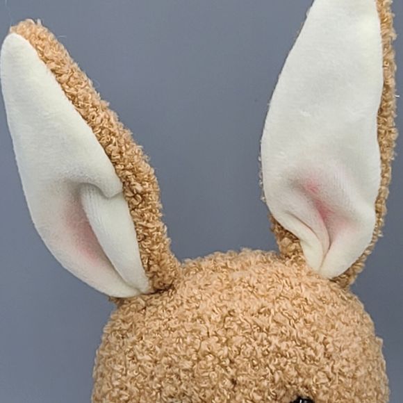 American Greetings Plush Tan Cream Bunny Rabbit Purple Pink Egg 8 Inch - Picture 4 of 15